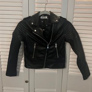 Kids faux leather jacket